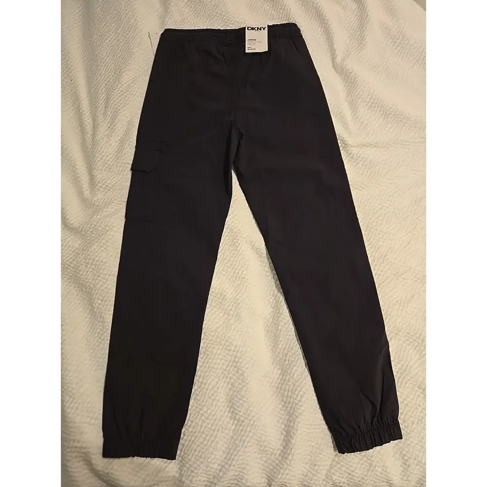 DKNY BOYS STRETCH‎ TECH PULL ON CARGO PANTS SIZE M (10/12)